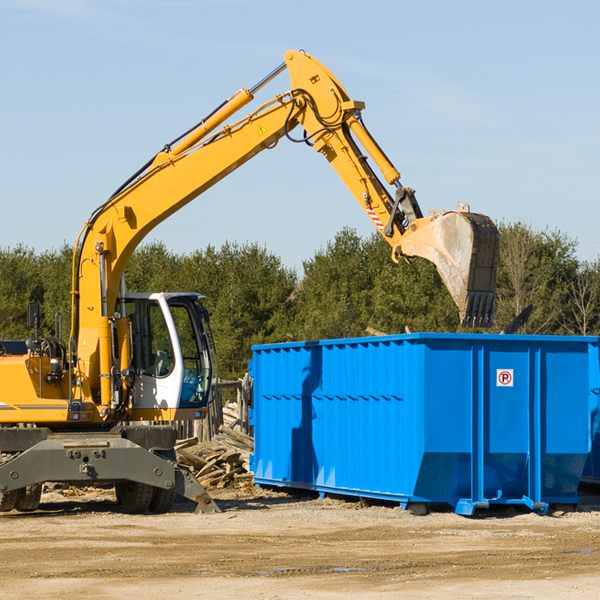 are there any restrictions on where a residential dumpster can be placed in Rudd Iowa